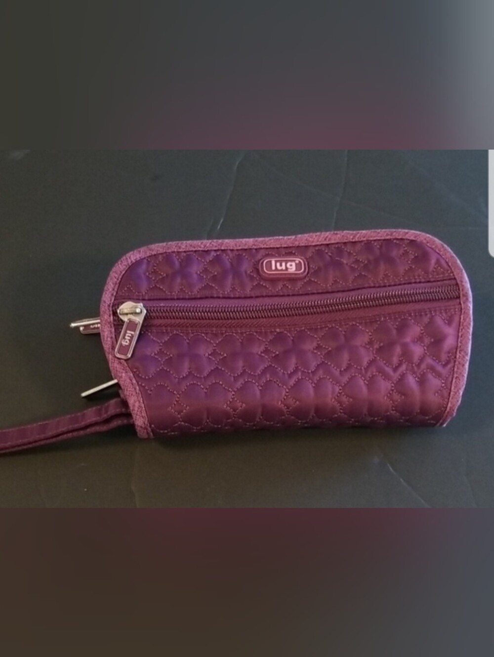 lug Quilted Wristlet - Holds Cosmetic Jewelry And More